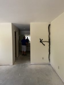 Closet before – hallway view